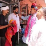 Rajasthan Industry Minister Col. Rajyavardhan Singh Rathore is visiting local stores and discussing development plans with trade union leaders in Jhotwara.