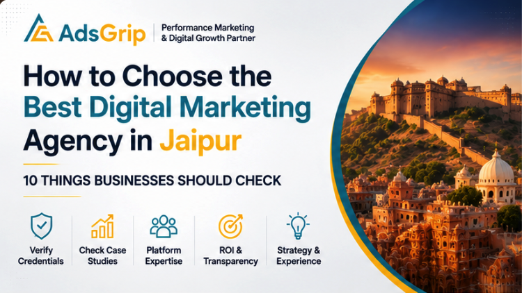 Adsgrip digital marketing agency in Jaipur with agency selection checklist
