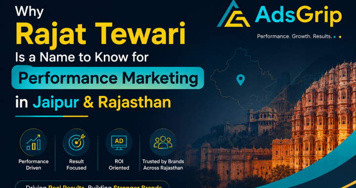 Rajat Tewari leading the Adsgrip digital marketing team in Jaipur