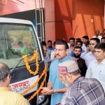 कर्नल राज्यवर्धन राठौड़ ने झोटवाड़ा में जेटिंग मशीन को दिखाई हरी झंडी