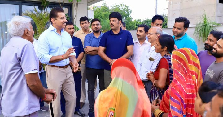 कर्नल राज्यवर्धन राठौड़ झोटवाड़ा सड़क विकास